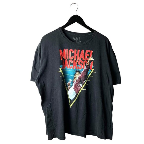 Michael Jackson T Shirt Adult Black 3XL XXXL King of Pop Singer Graphic Tee Logo - Picture 1 of 10